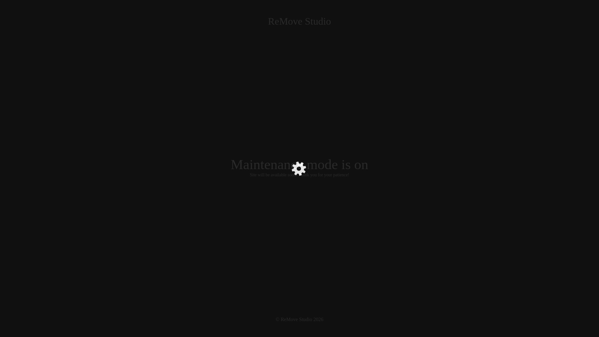 website screenshot of https://removestudio.ro