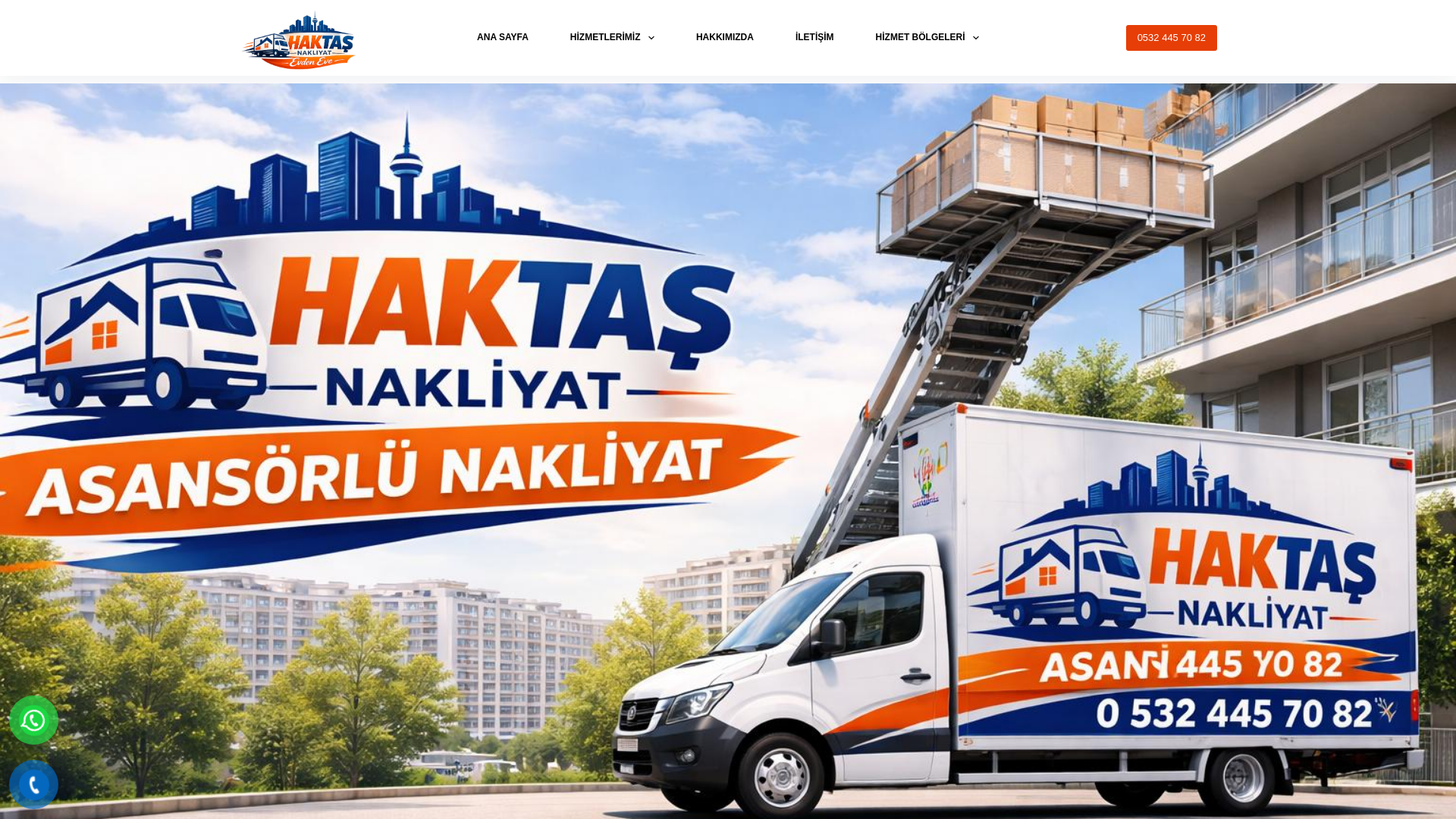 website screenshot of https://haktasevdenevenakliyat.com.tr