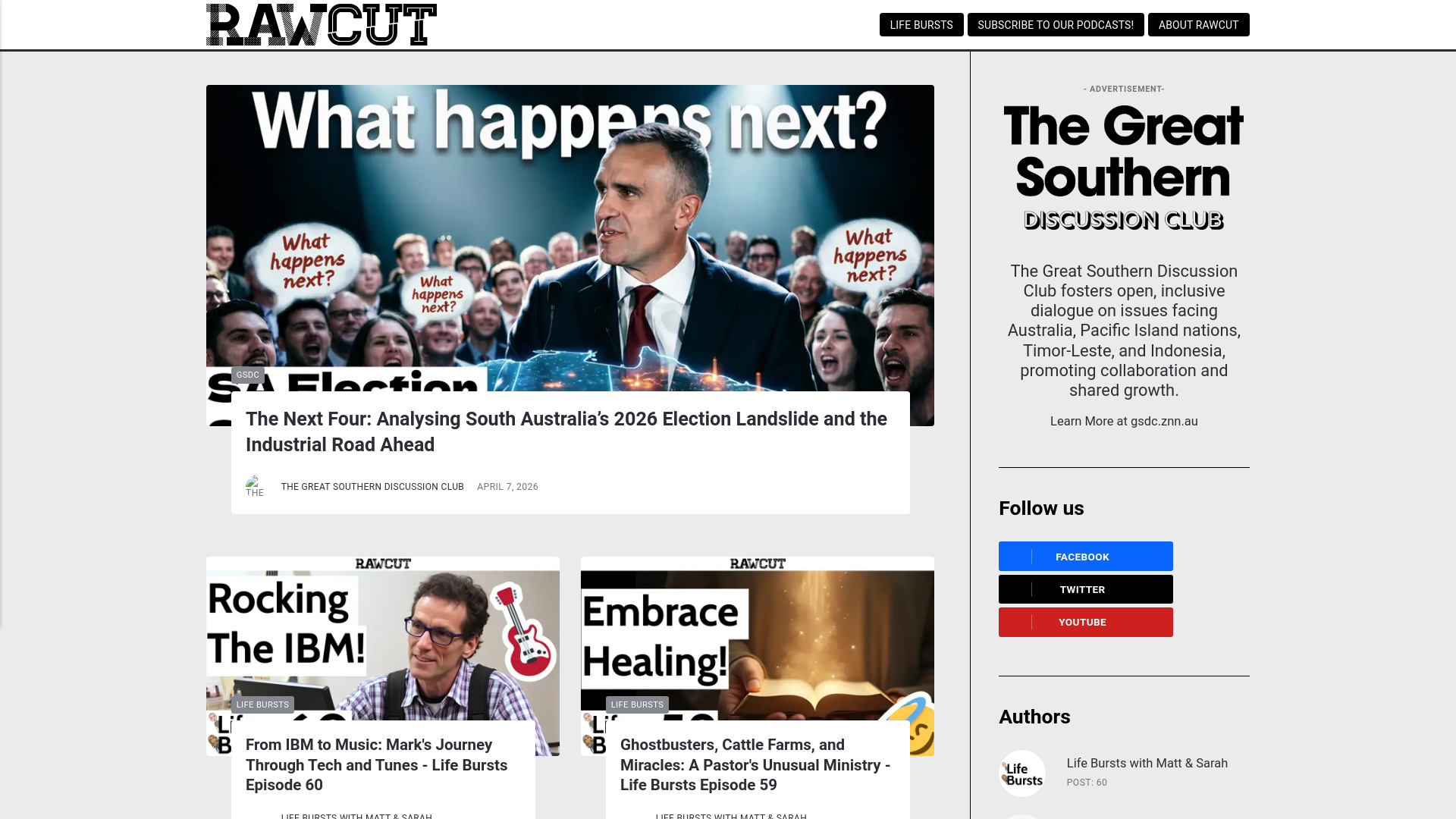 website screenshot of https://rawcut-website.pages.dev/