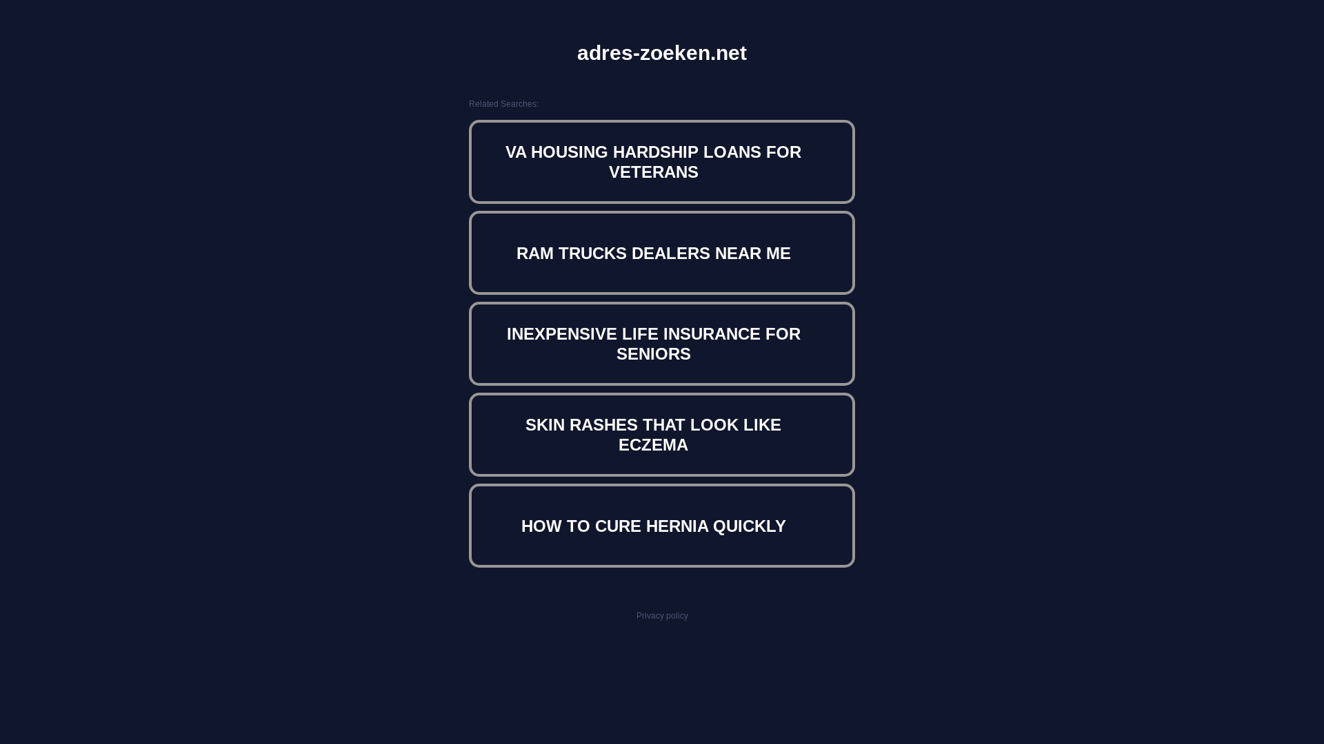 website screenshot of https://adres-zoeken.net/