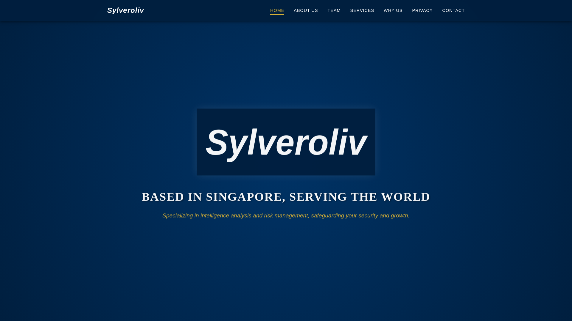website screenshot of https://sylveroliv.com/