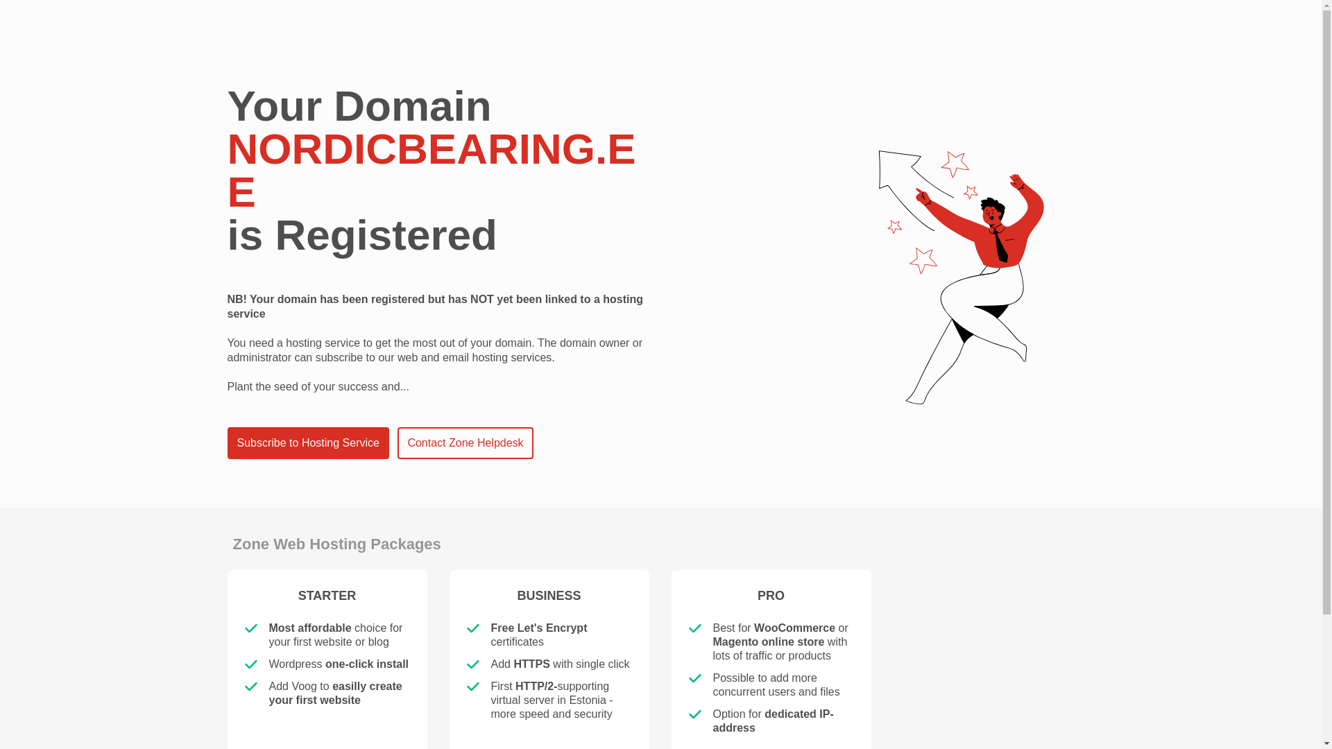 website screenshot of https://nordicbearing.ee/