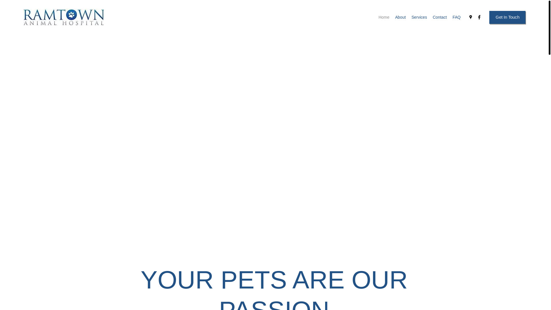 website screenshot of https://ramtownanimalhopsital.com/