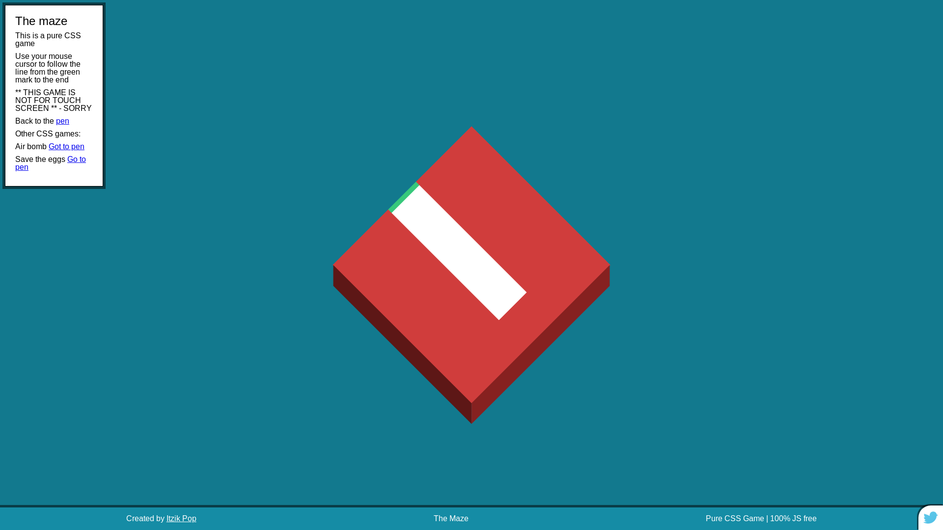 website screenshot of https://maze-game-w6k.pages.dev/