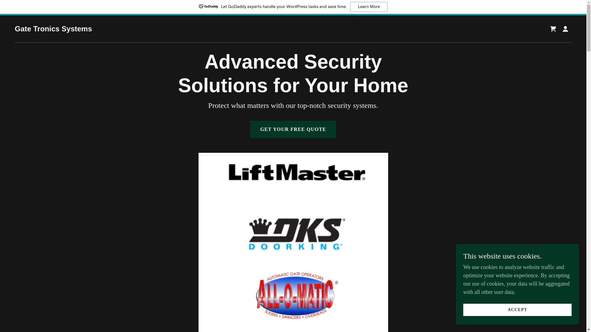 website screenshot of https://gatetronicssystems.com/