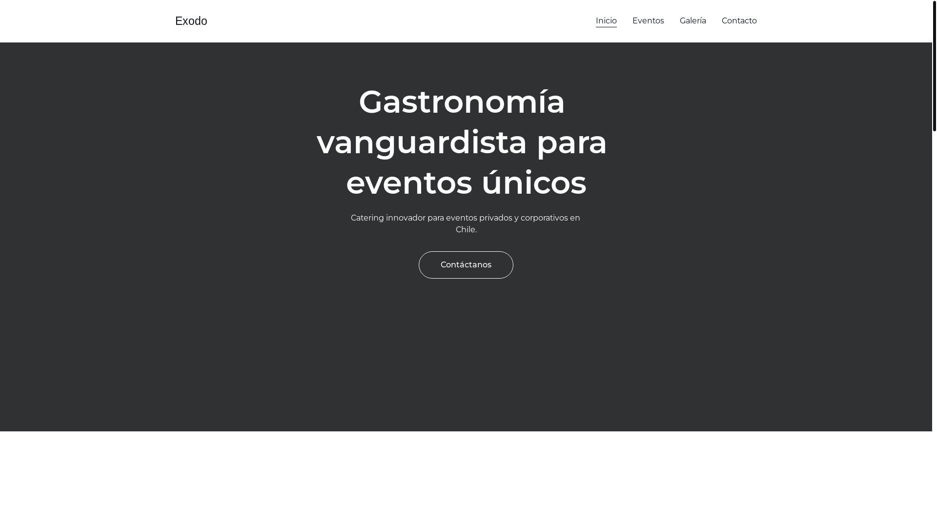 website screenshot of https://exodovanguardia.cl/