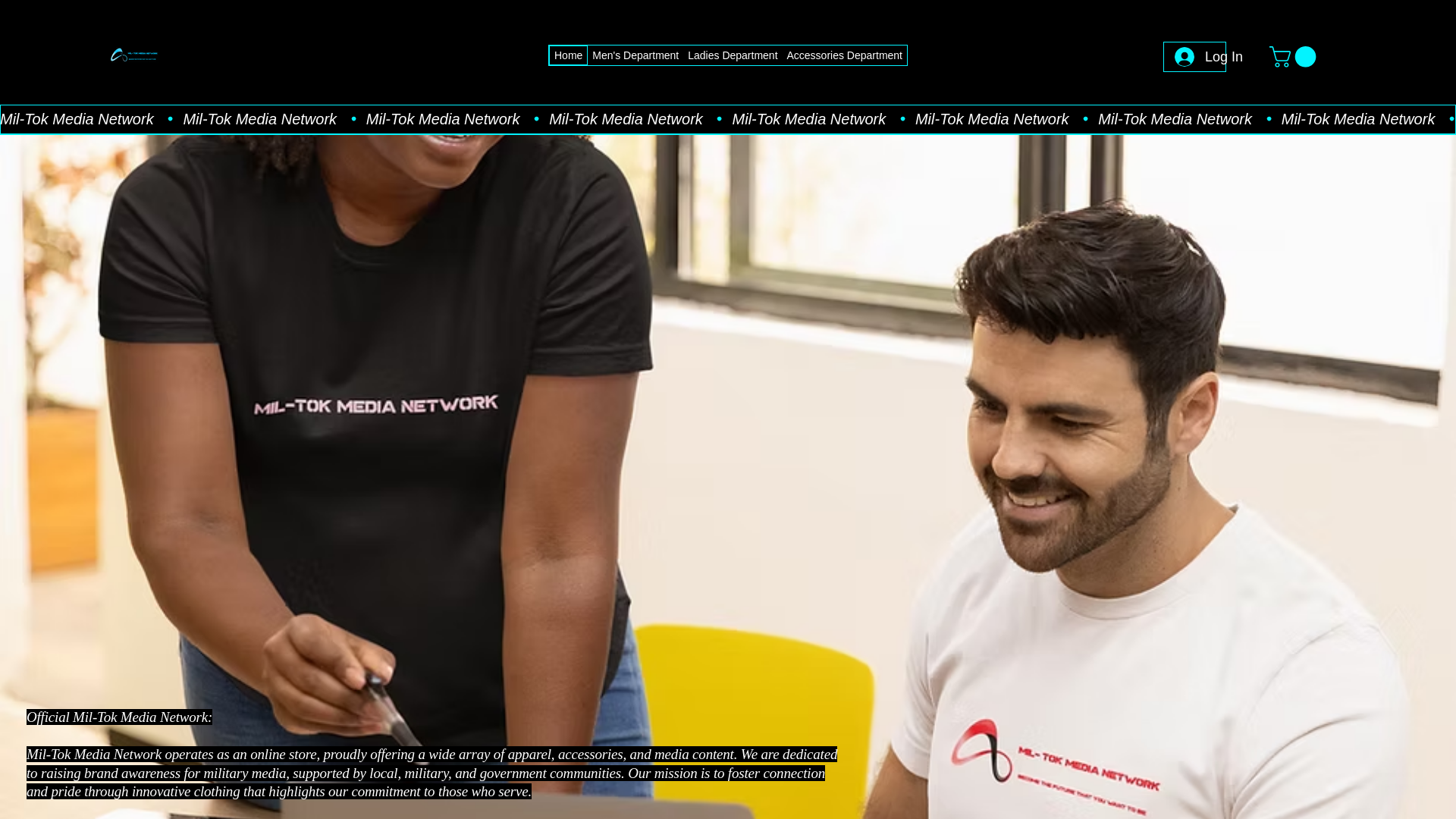 website screenshot of https://miltokmediapodcast.com