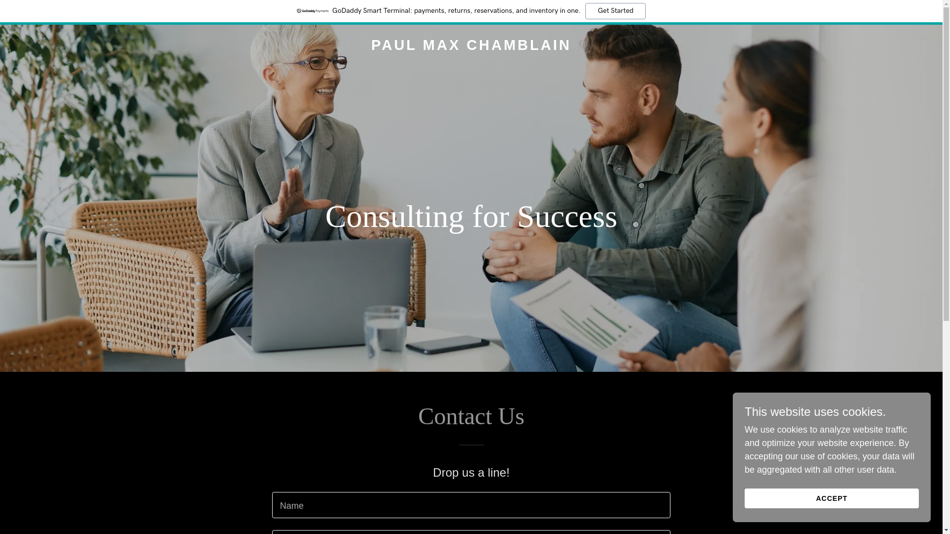 website screenshot of https://paulmaxchamblain.com/