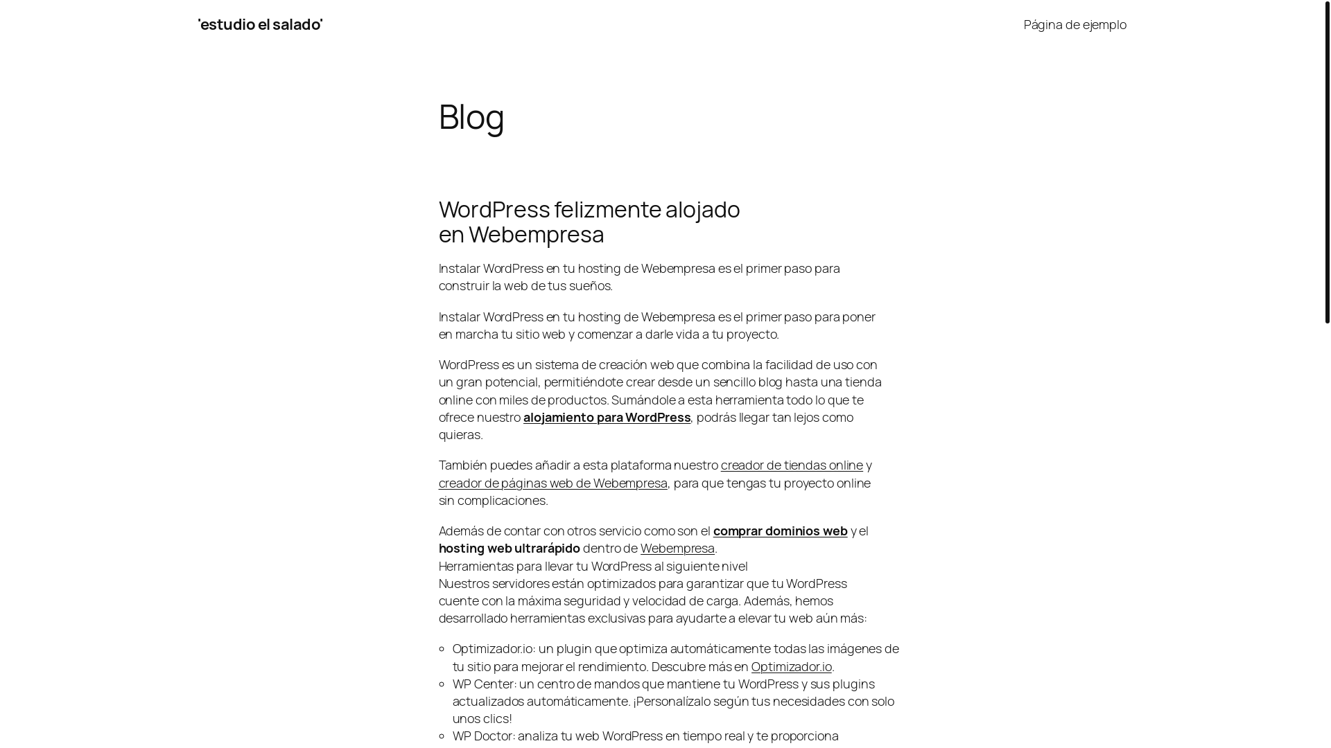 website screenshot of https://estudioelsalado.com/