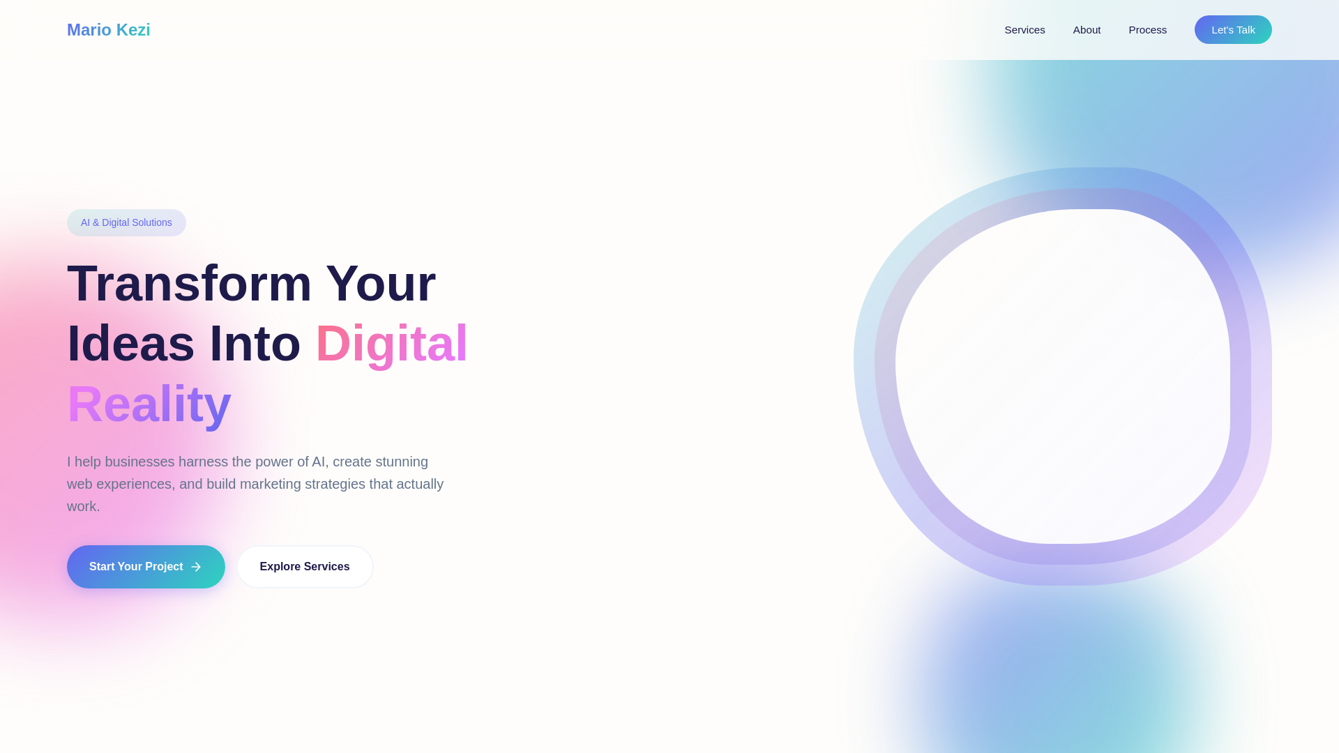 website screenshot of https://mariokezi.pages.dev/