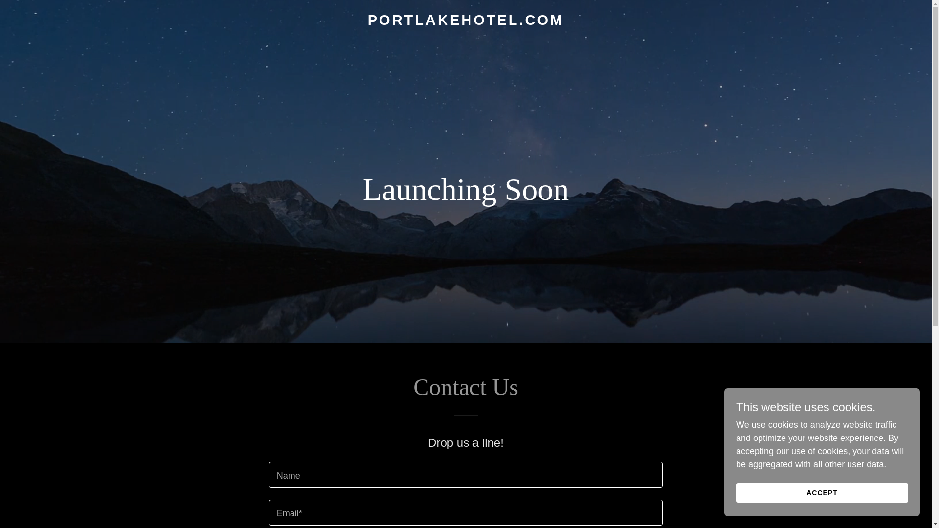 website screenshot of https://portlakehotel.com/