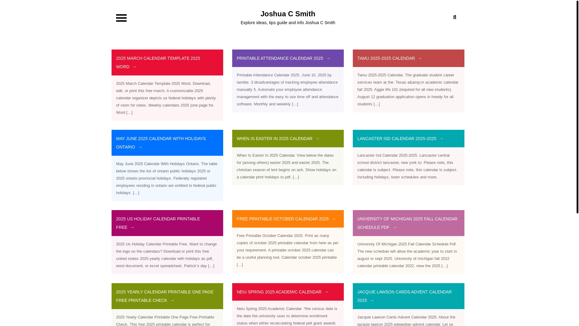 website screenshot of https://joshuacsmithe.pages.dev/