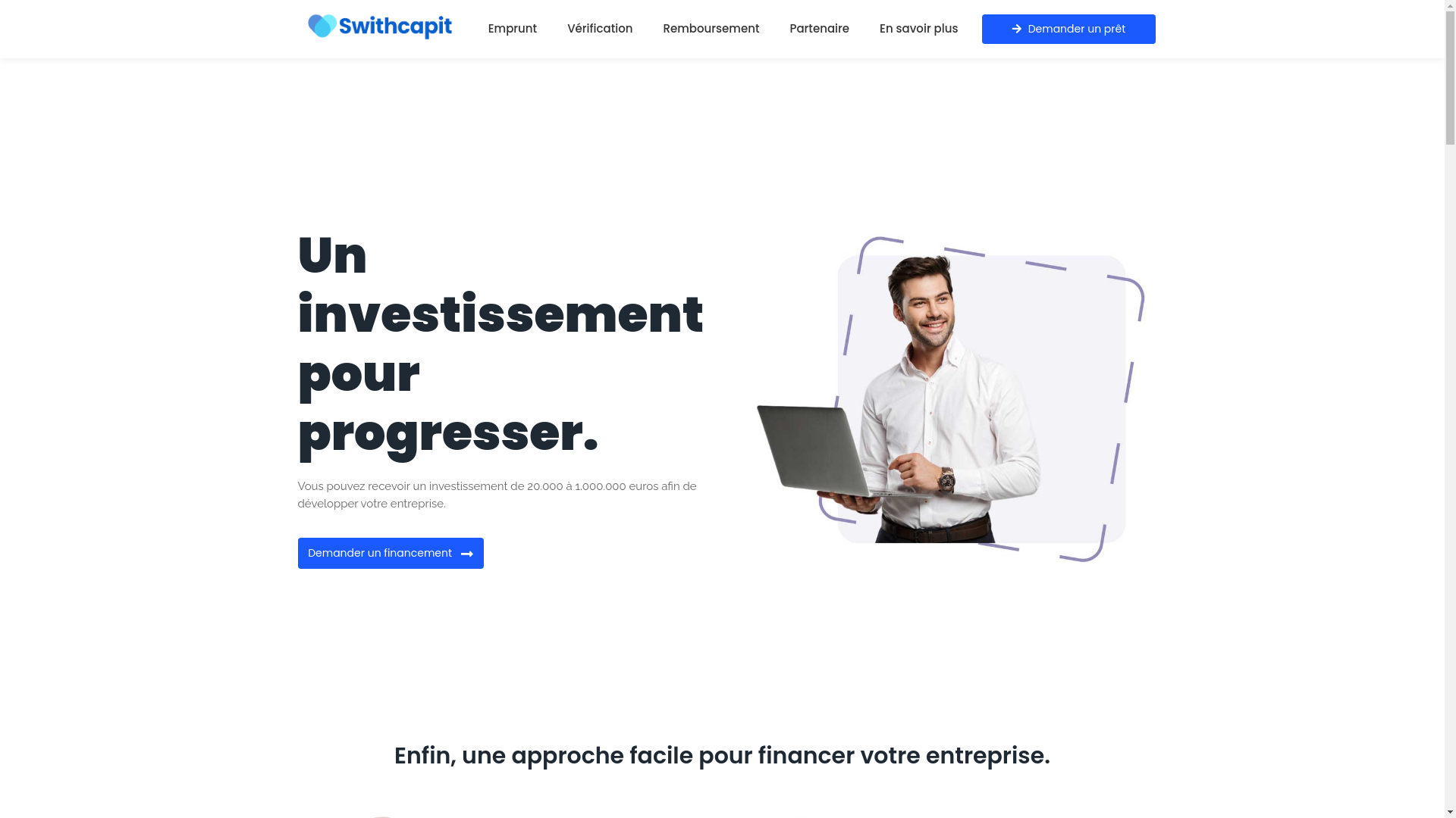 website screenshot of https://swithcapit.com/