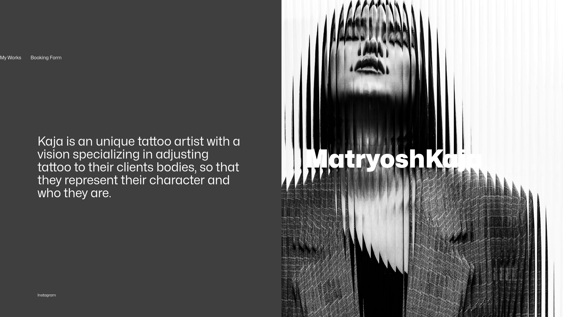 website screenshot of https://matryoshkajabooking.com/