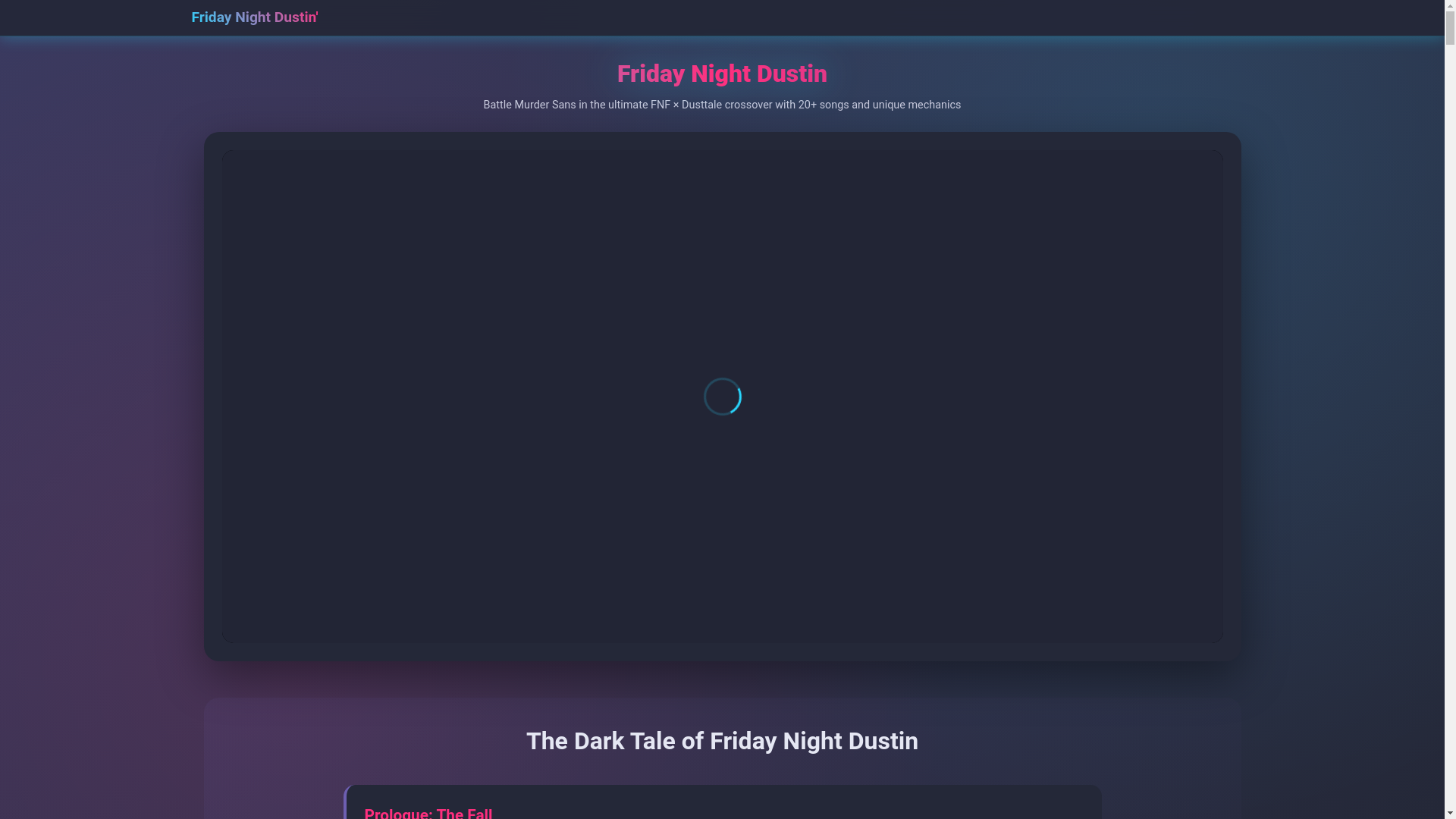 website screenshot of https://fridaydustin-com.pages.dev/