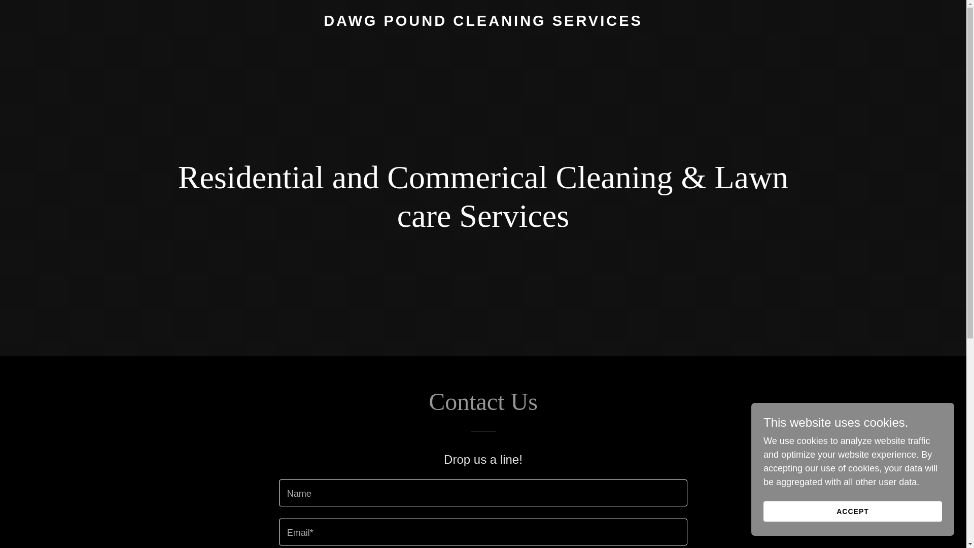 website screenshot of https://dawgpoundcleaningservices.com/