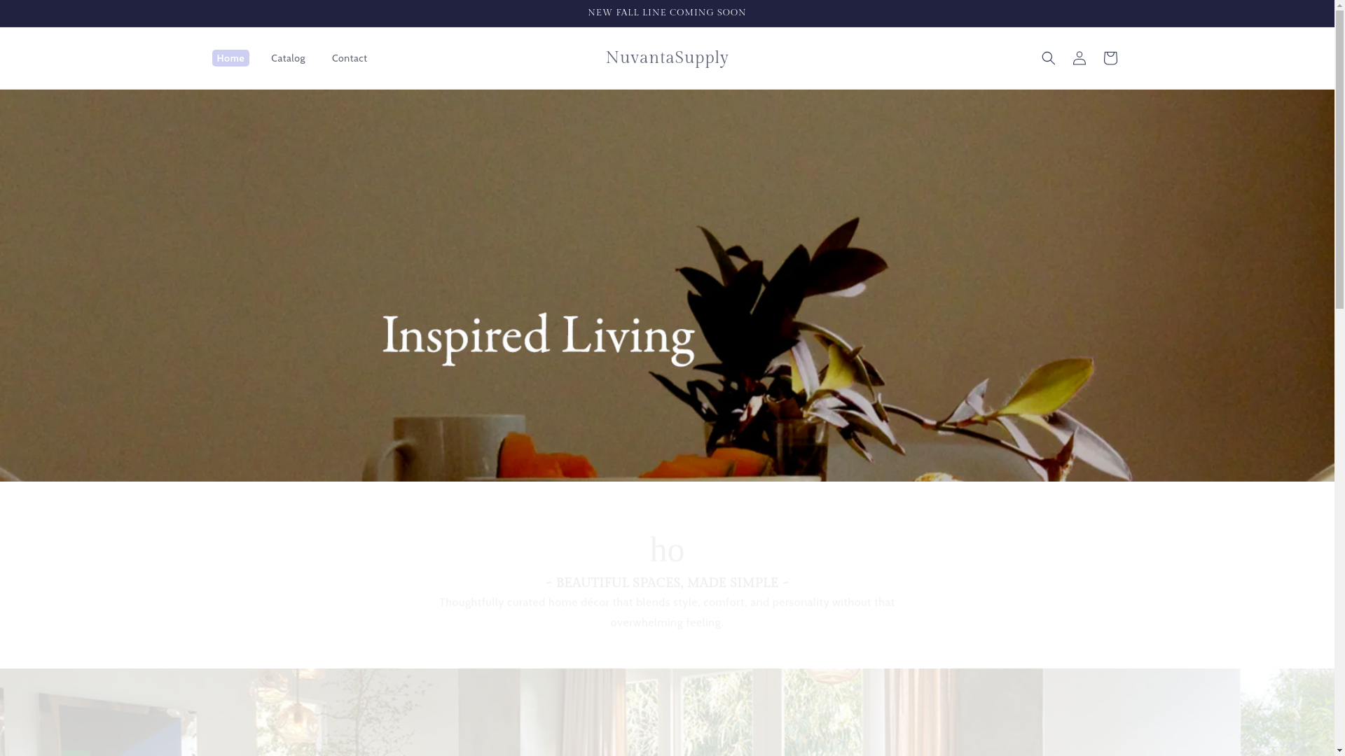 website screenshot of https://nuvantasupply.com/