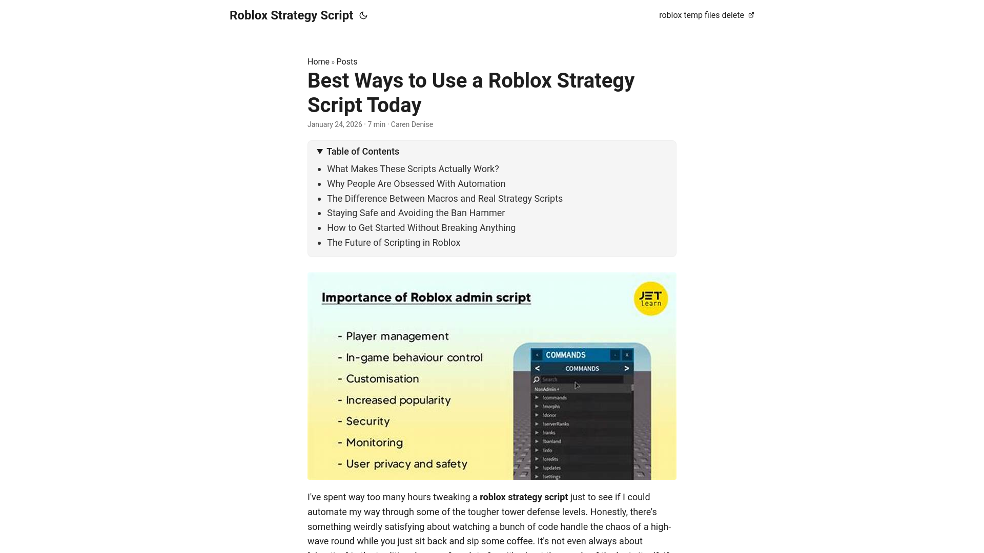 website screenshot of https://roblox-strategy-script.pages.dev/