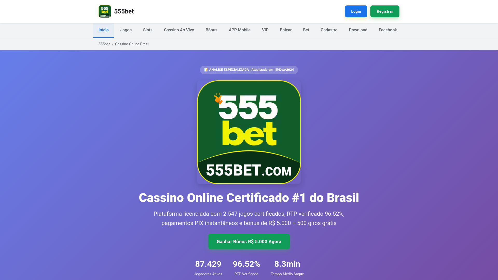 website screenshot of https://555betxl.com/