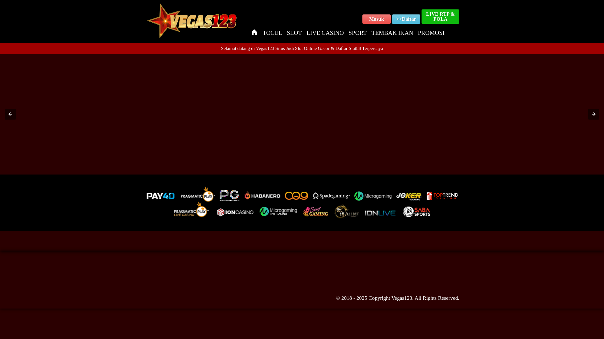 website screenshot of https://vegas123-gacorrr.pages.dev/