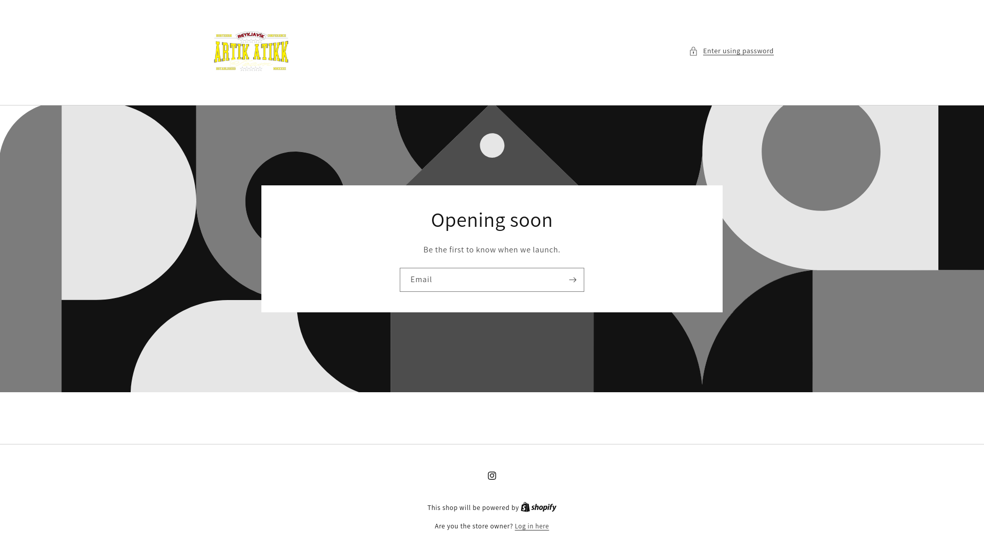 website screenshot of https://artikatikk.store/