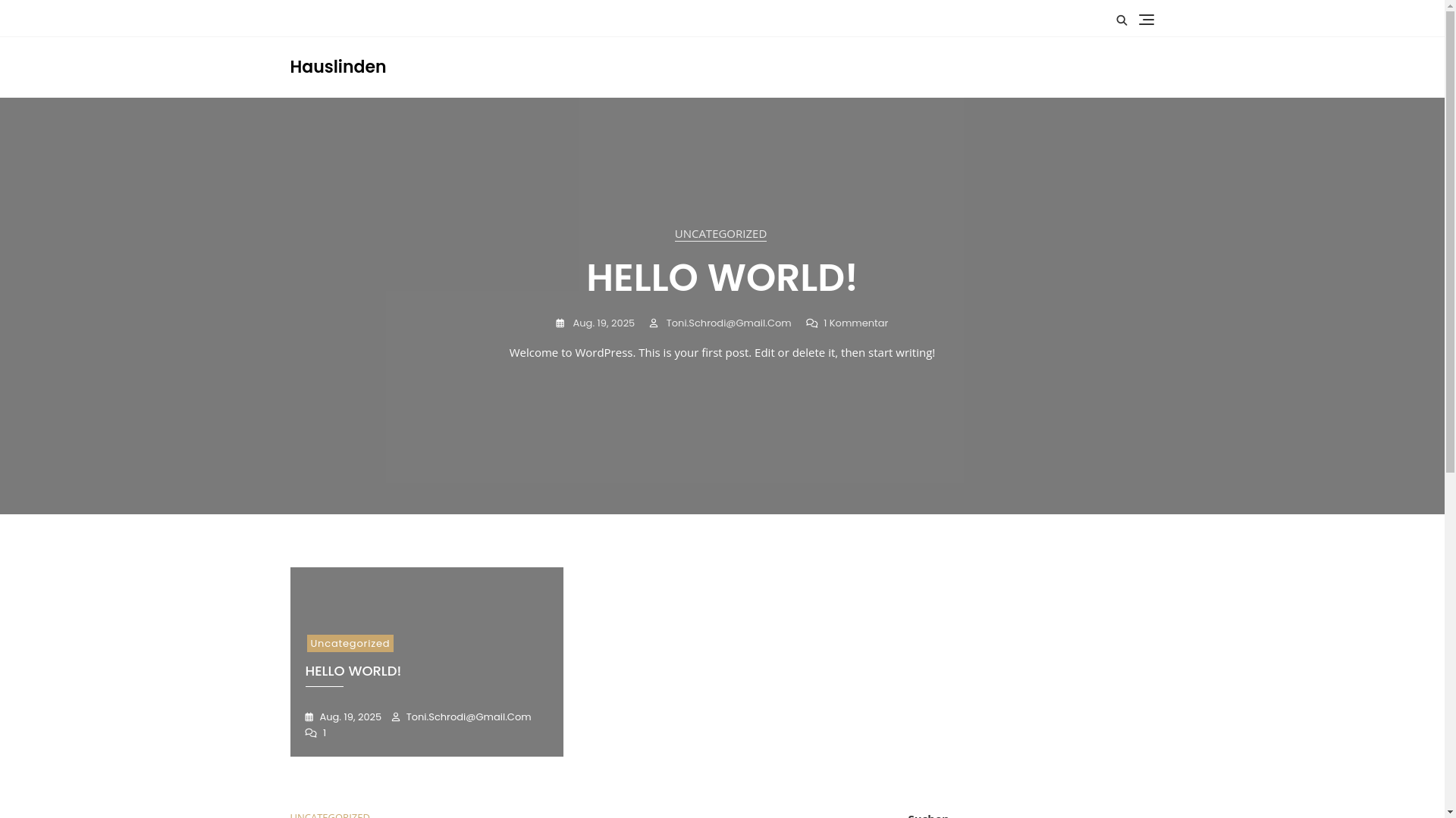 website screenshot of https://hauslinden.org/
