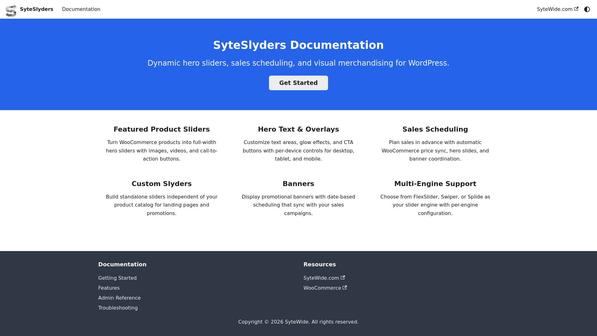 website screenshot of https://syteslyders-docs.pages.dev/