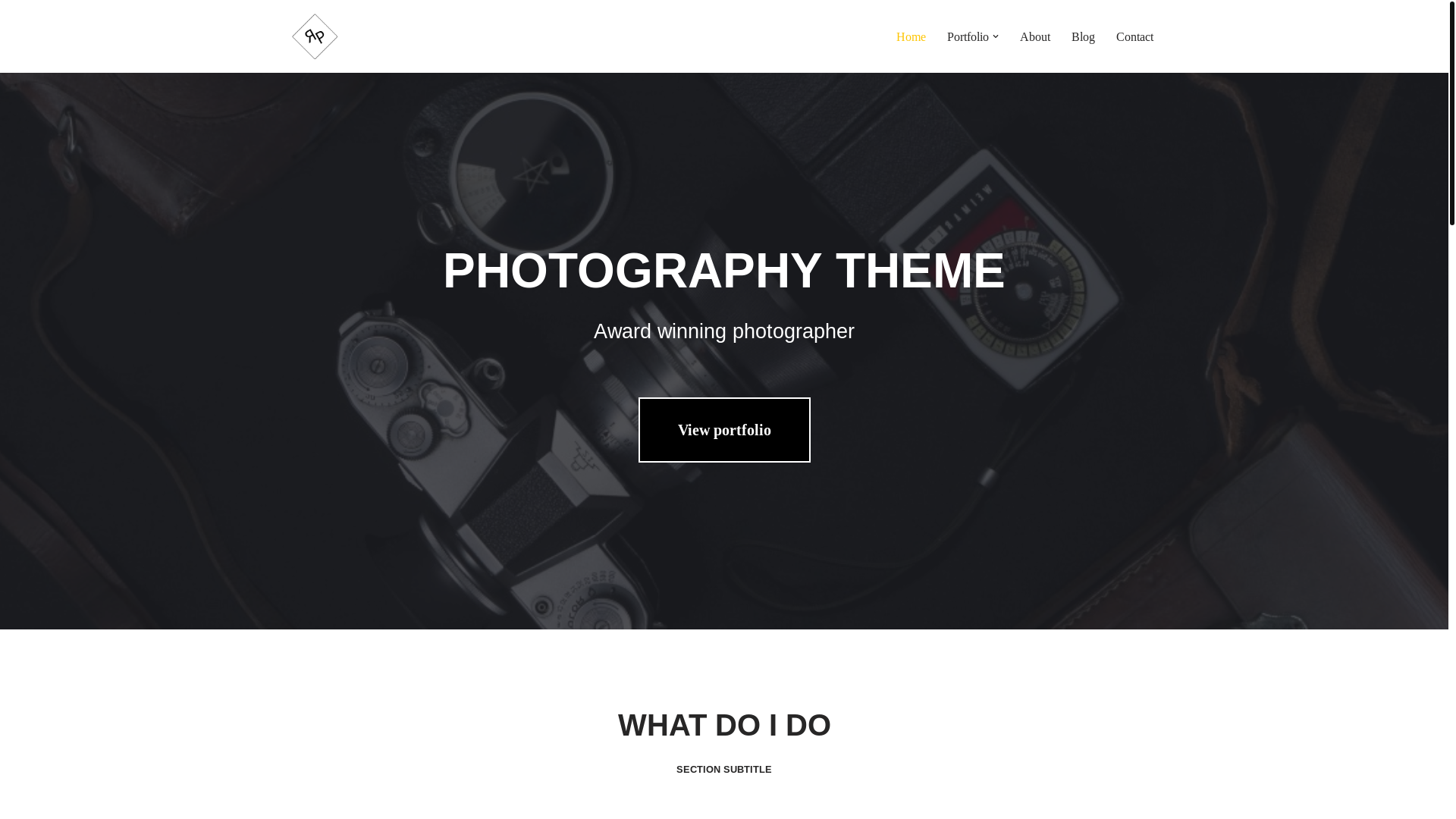 website screenshot of https://jamieraephotography.com/