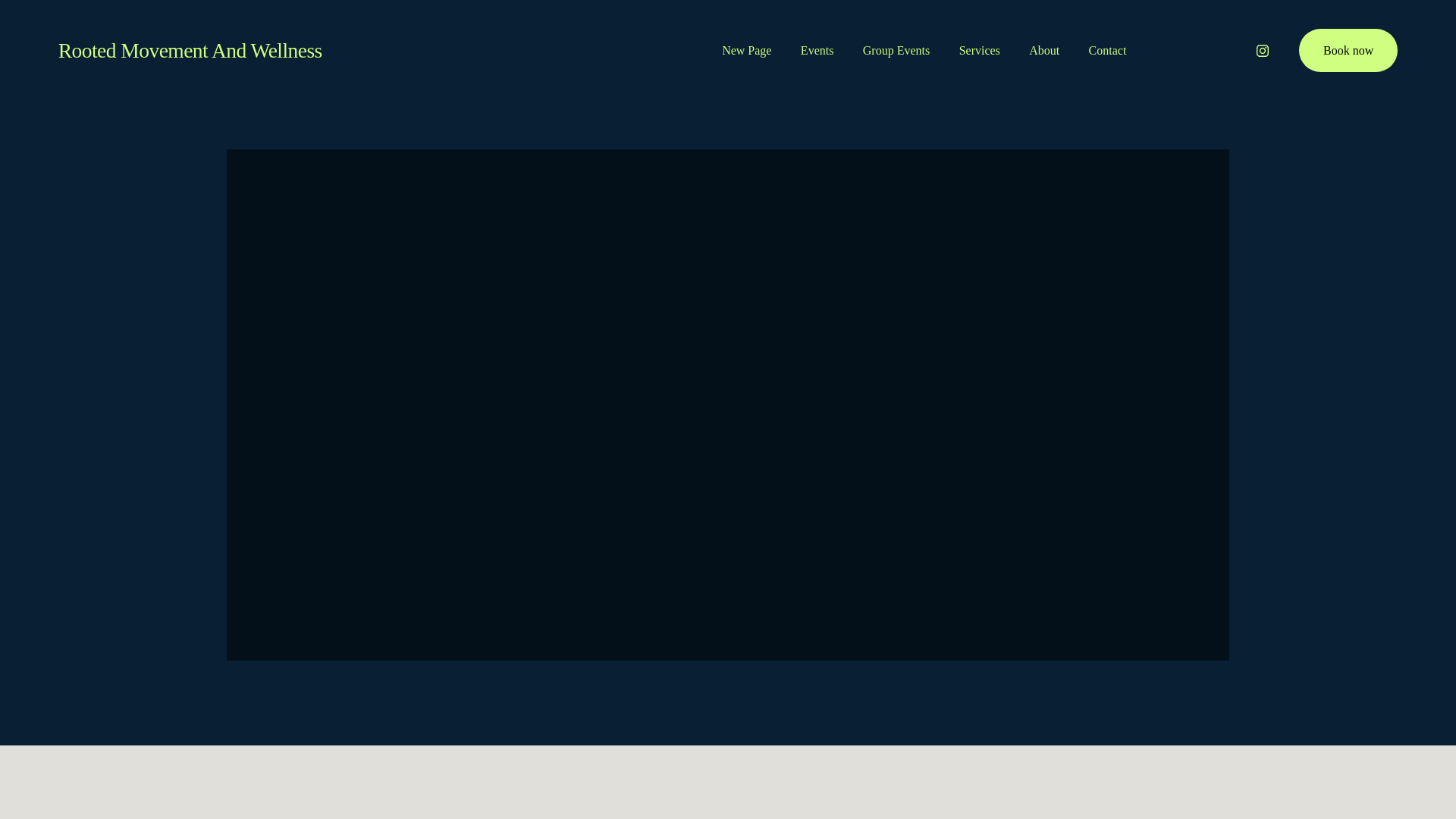 website screenshot of https://rootedmovementandwellness.com/