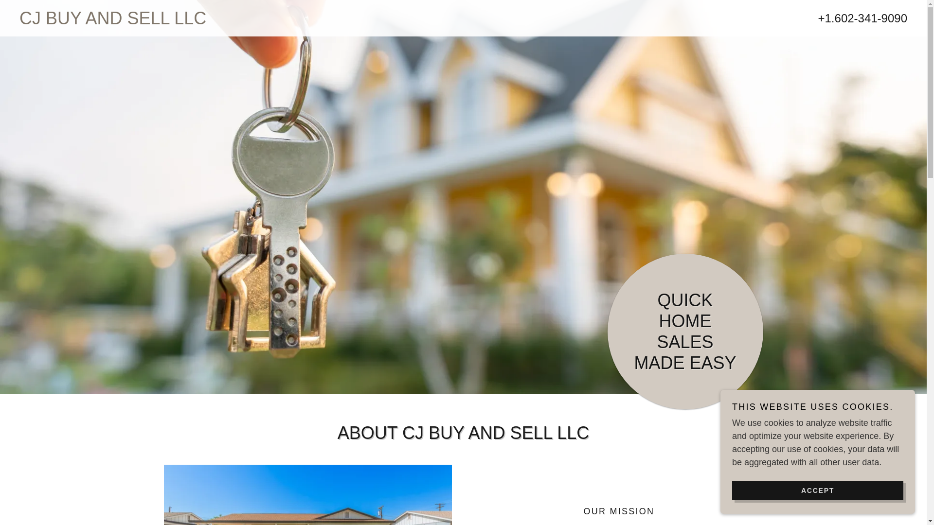 website screenshot of https://cjbuyandsell.com/