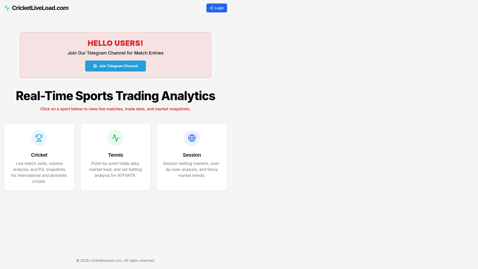 website screenshot of https://cricketliveload.com/
