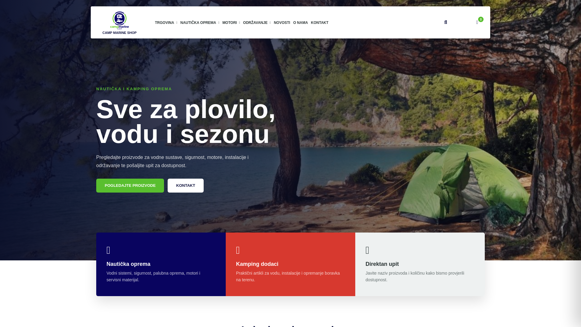 website screenshot of https://campmarineshop.pages.dev/