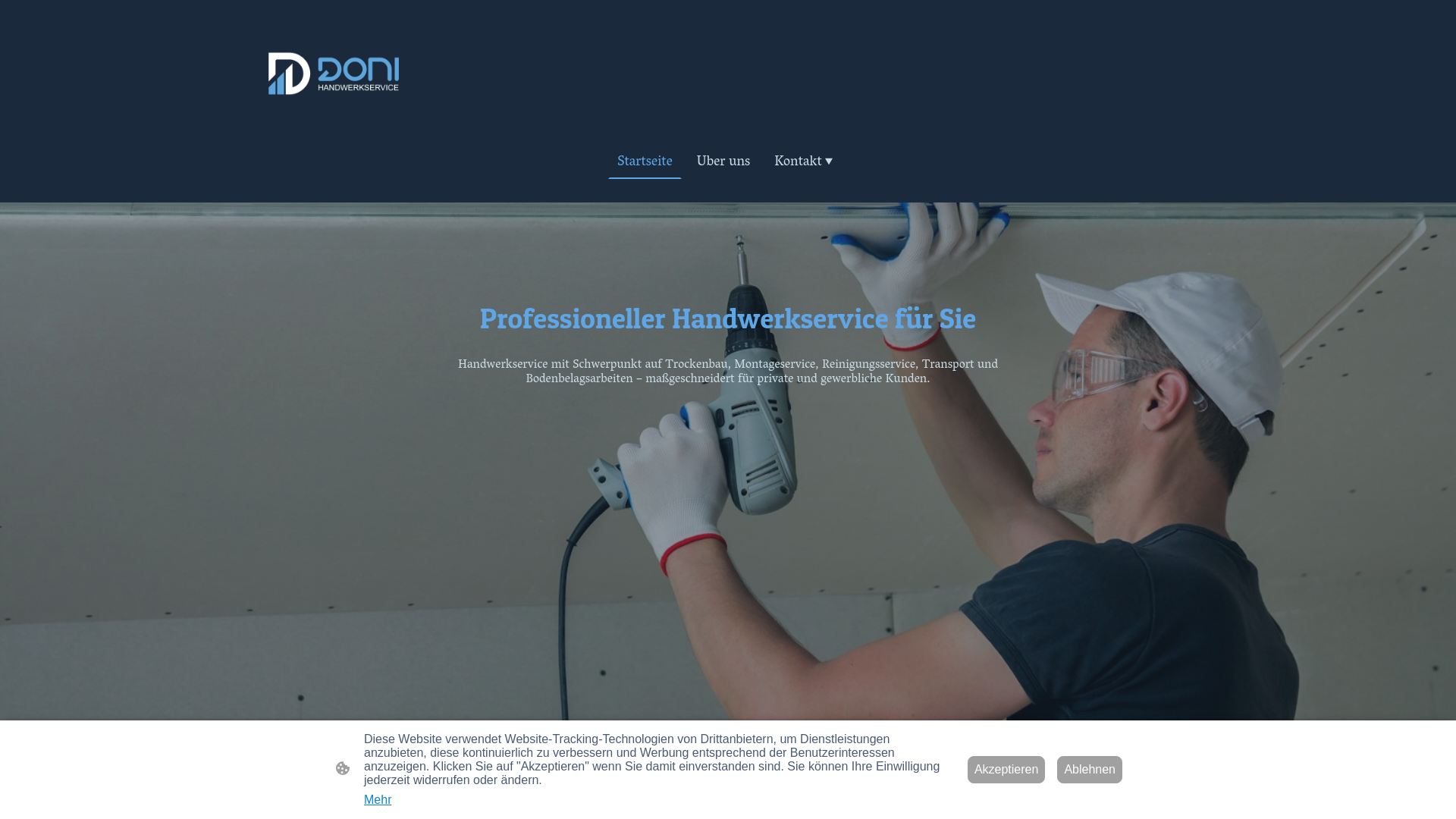 website screenshot of https://doni-handwerkservice.de/