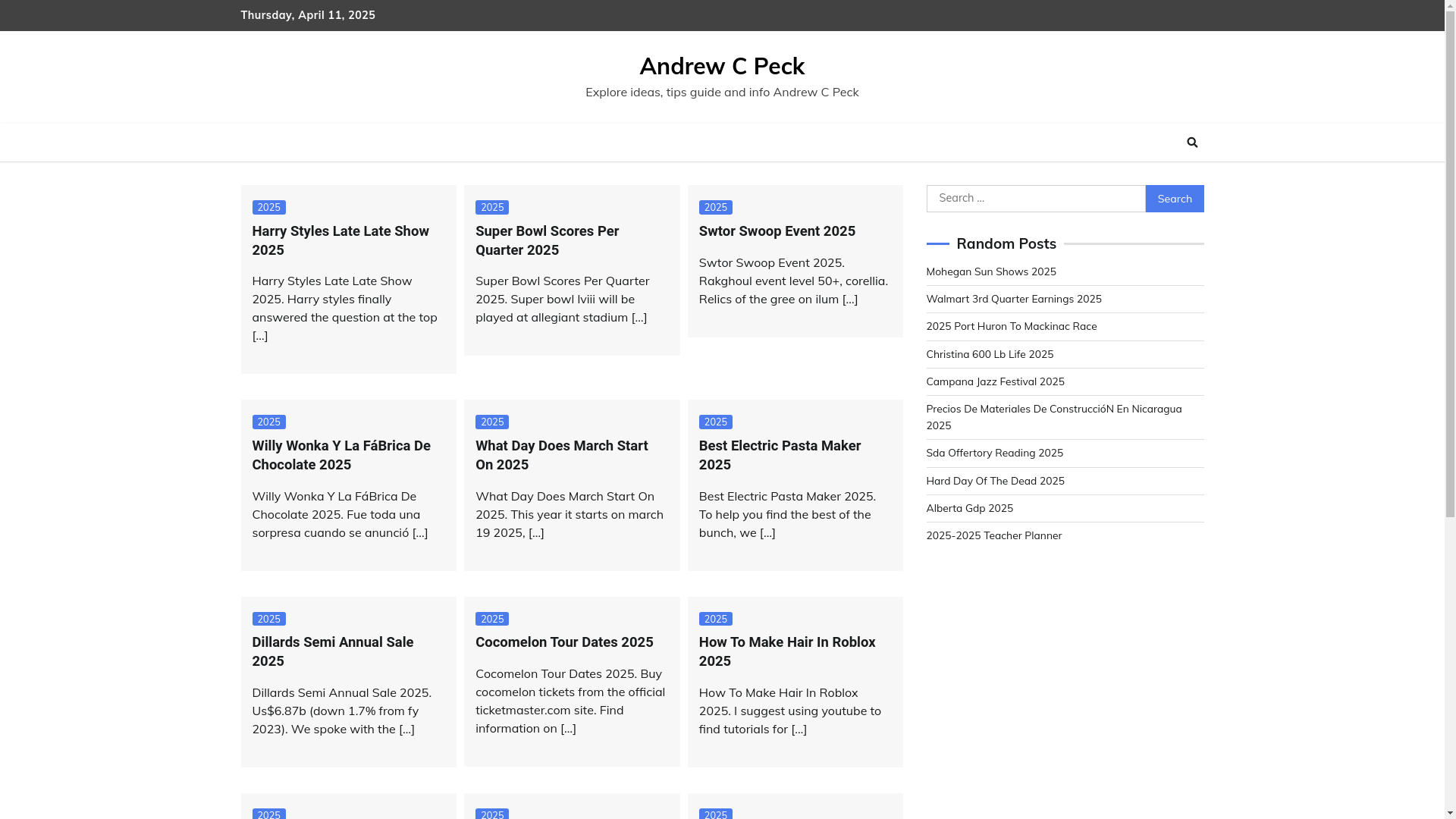 website screenshot of https://andrewcpecks.pages.dev/