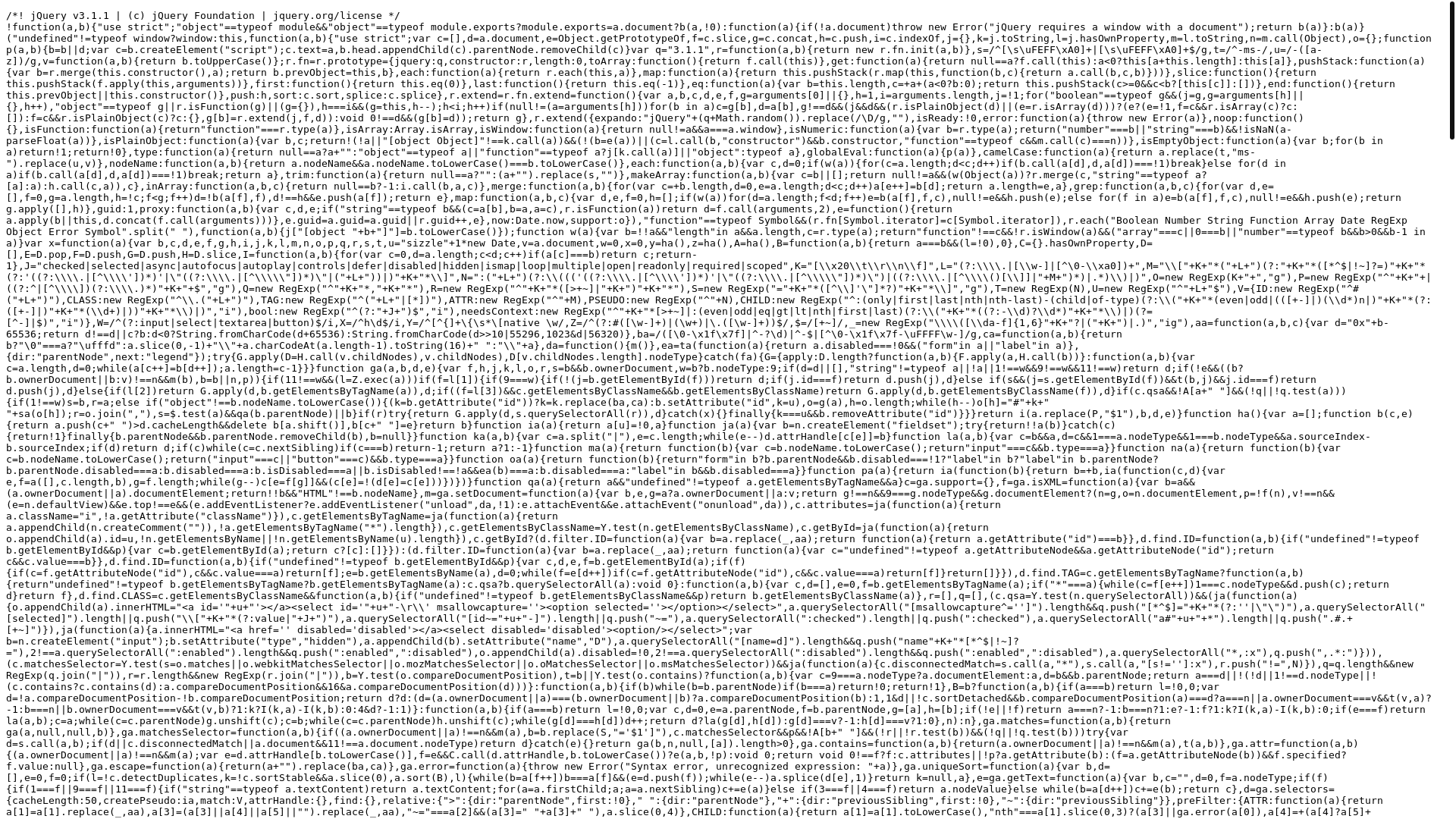 website screenshot of https://cdn.3dflipbook.net/js/jquery.min.js