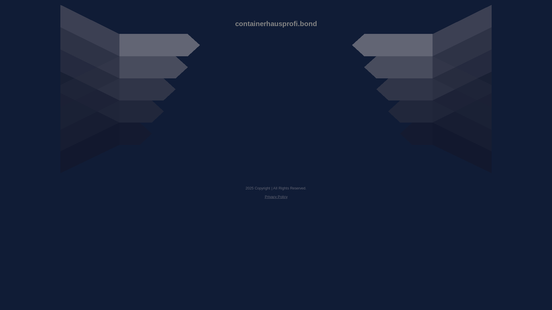 website screenshot of https://containerhausprofi.bond/