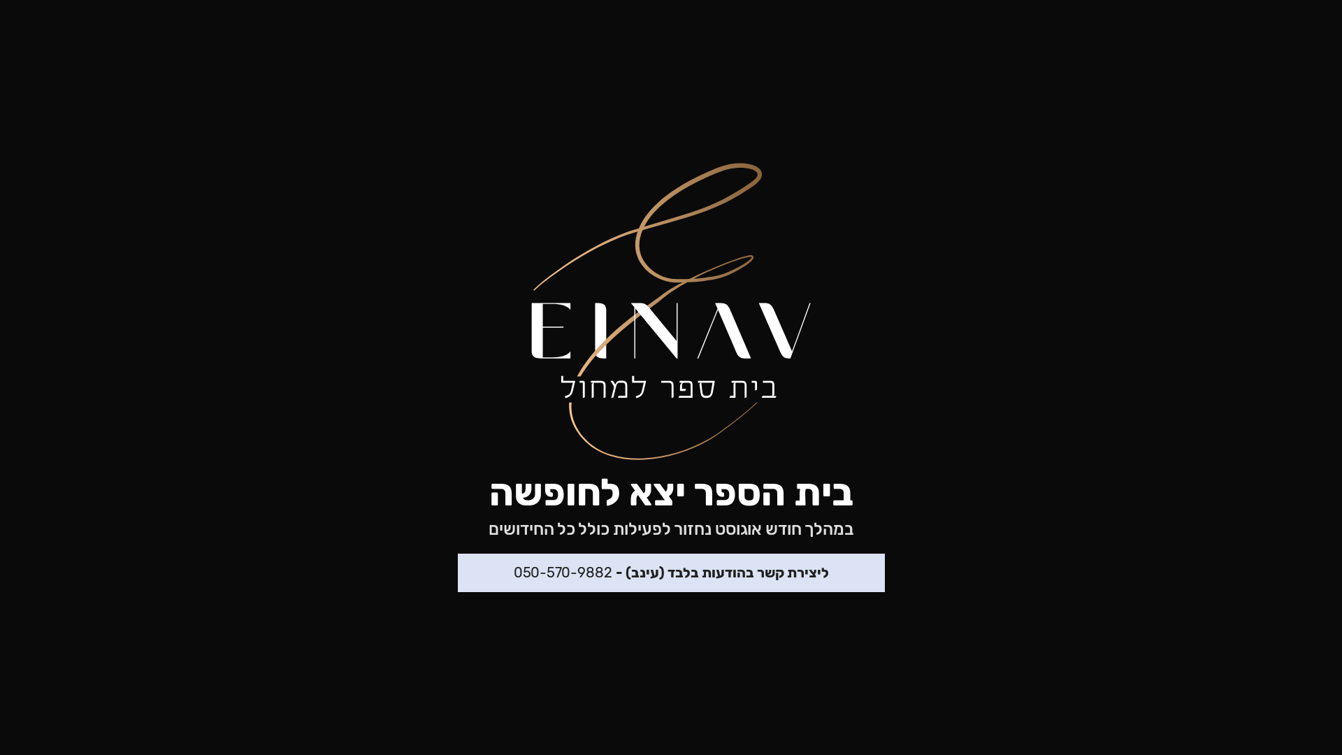 website screenshot of https://einav-dance.co.il/