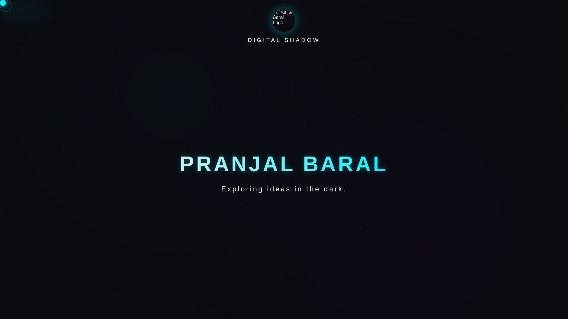 website screenshot of https://pranjalbaral.com/