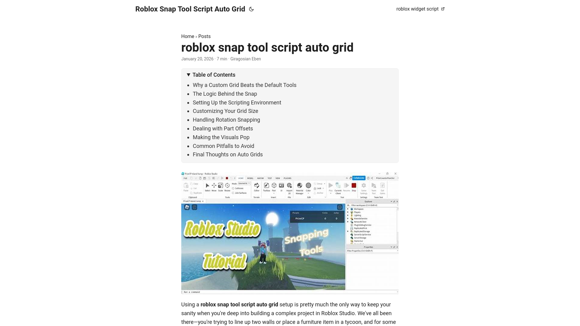 website screenshot of https://robloxsnaptoolscriptautogrid.pages.dev/