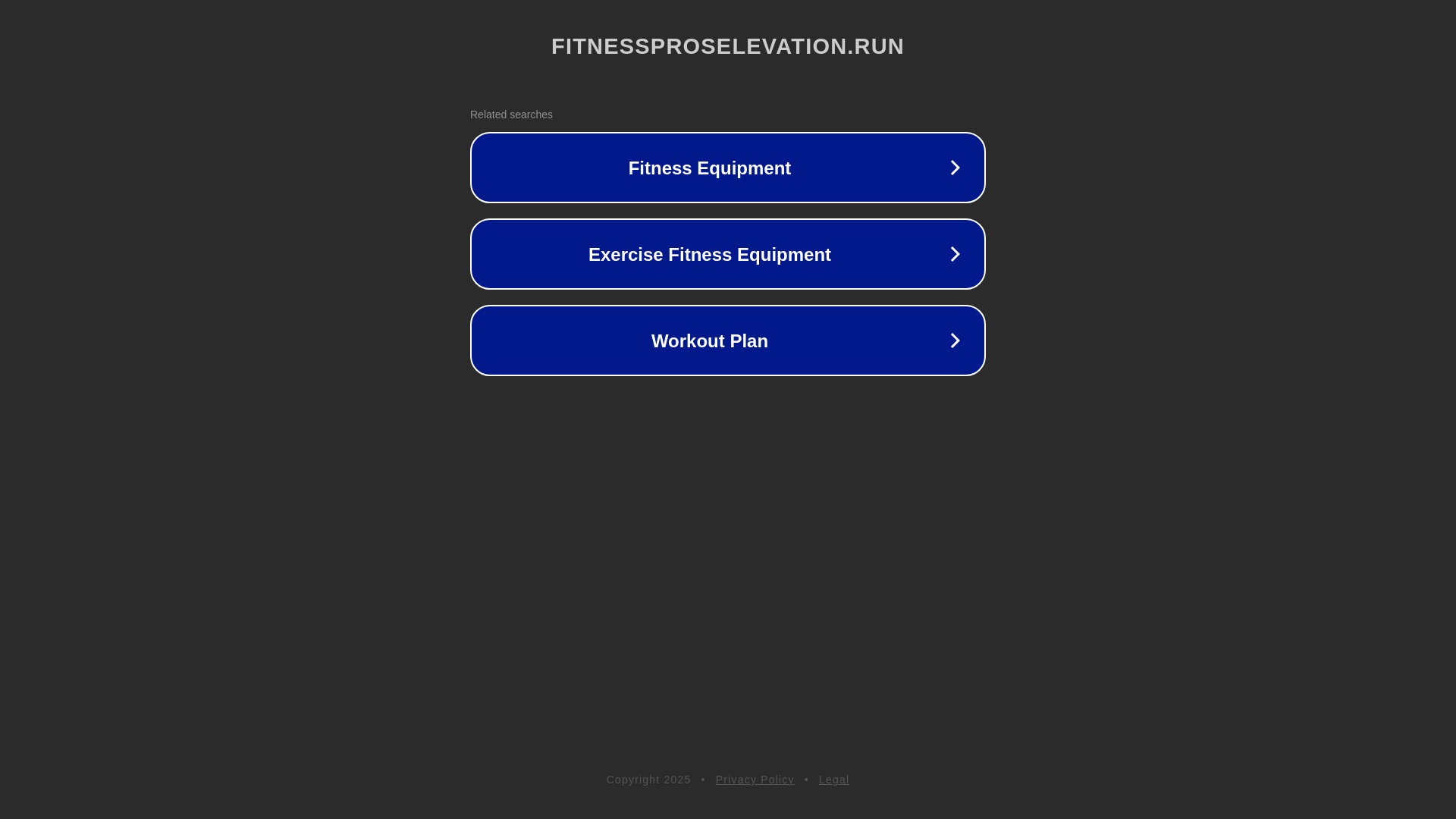 website screenshot of https://fitnessproselevation.run/
