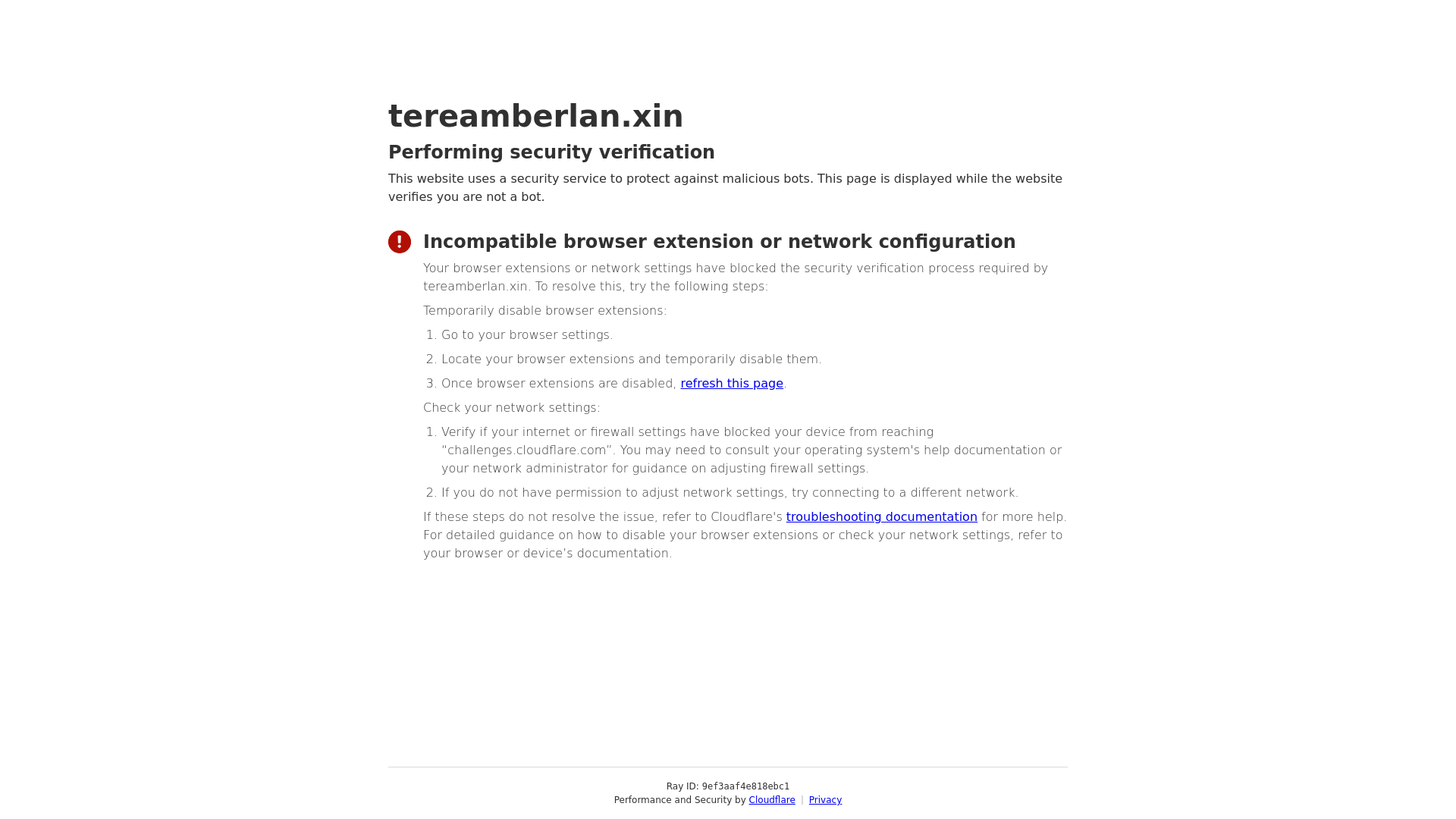 website screenshot of https://tereamberlan.xin