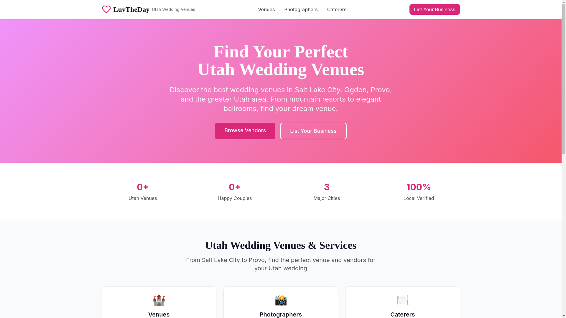 website screenshot of https://luvtheday.pages.dev/