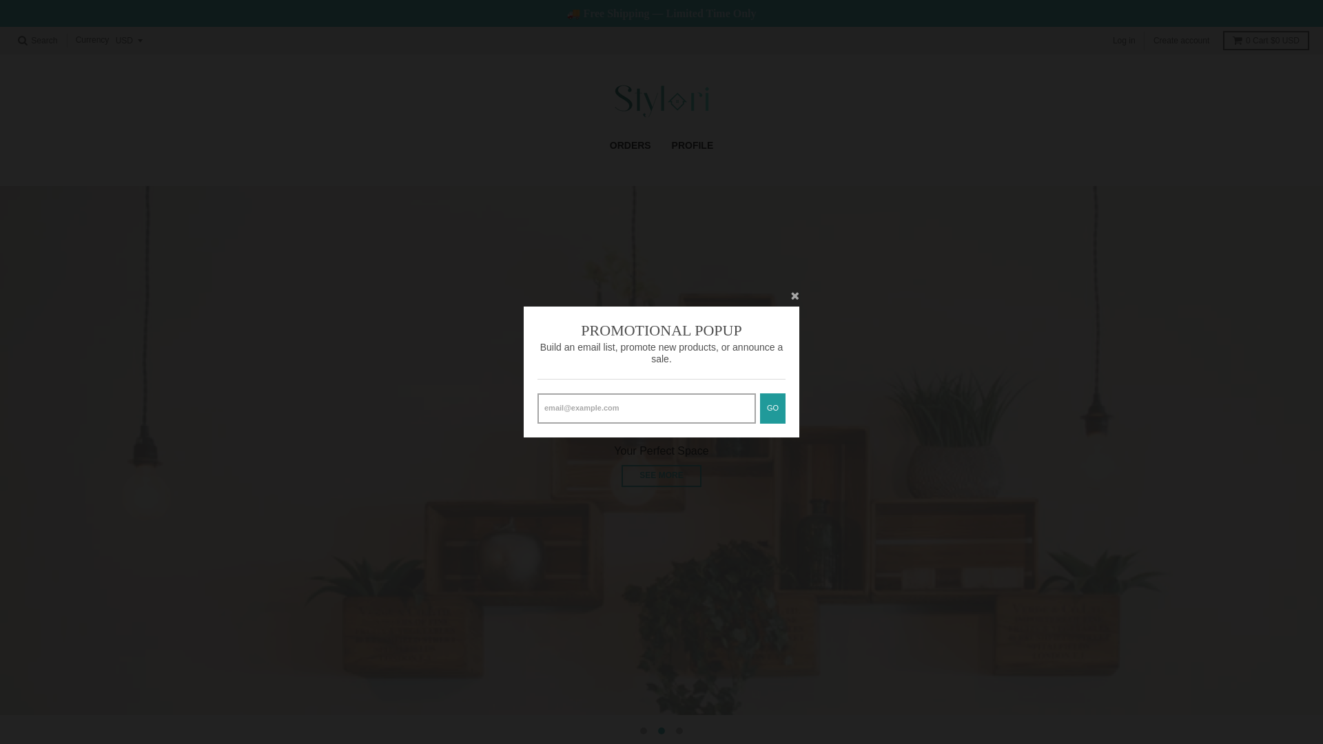 website screenshot of https://styloribrand.store/