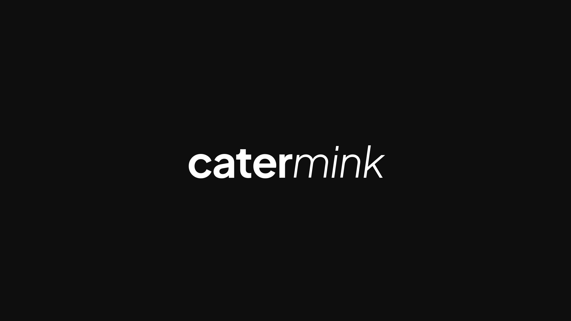 website screenshot of https://catermink.cz