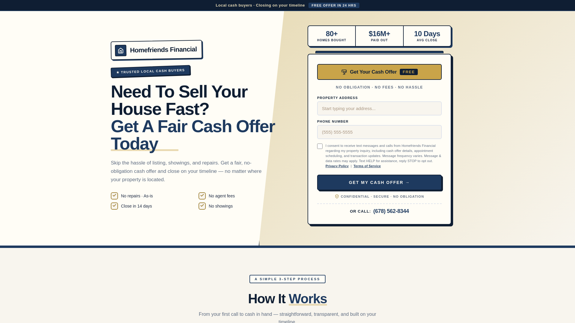 website screenshot of https://homefriendscashbuyers.com/