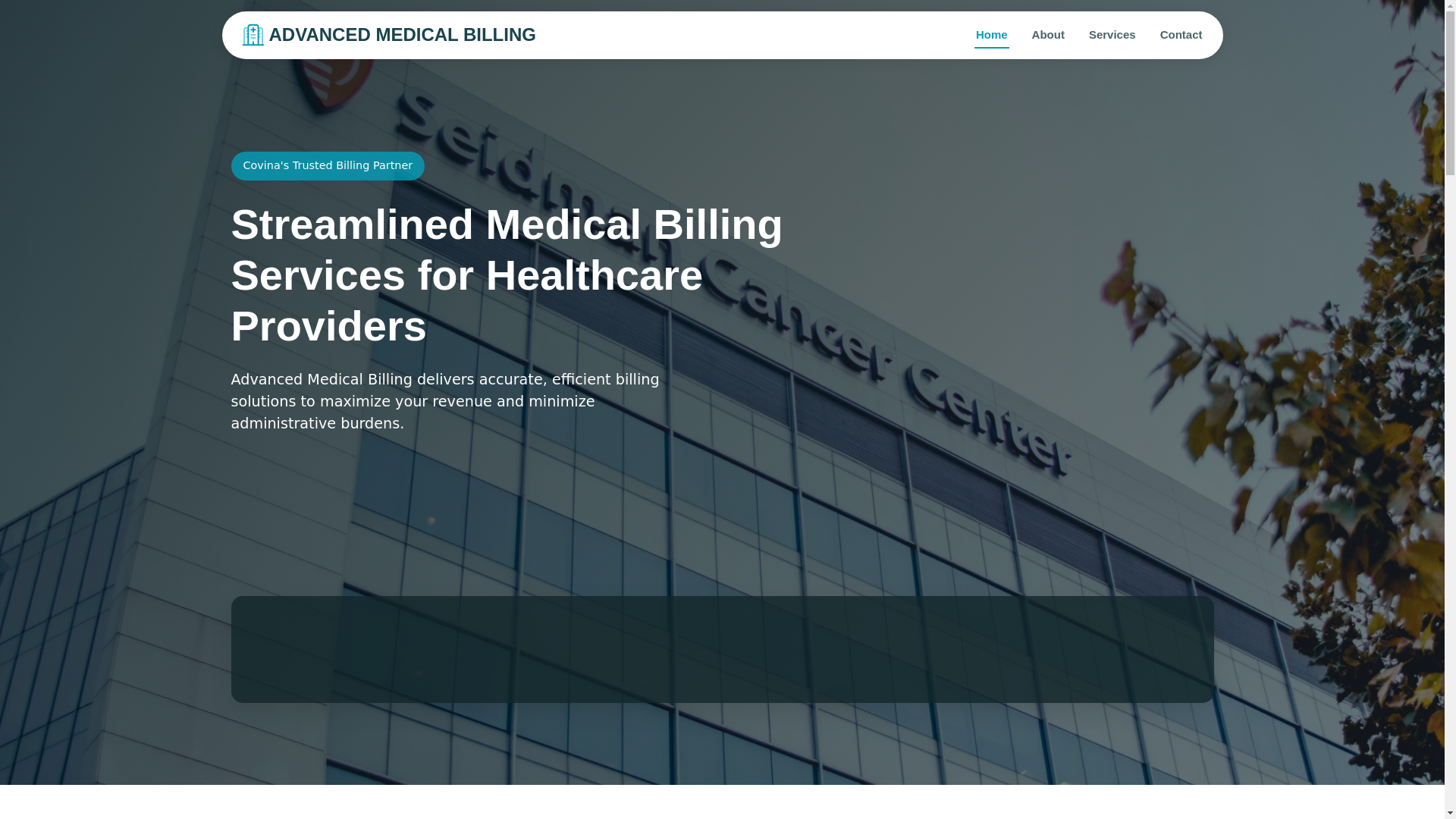 website screenshot of https://advanced-medical-billing.pages.dev/