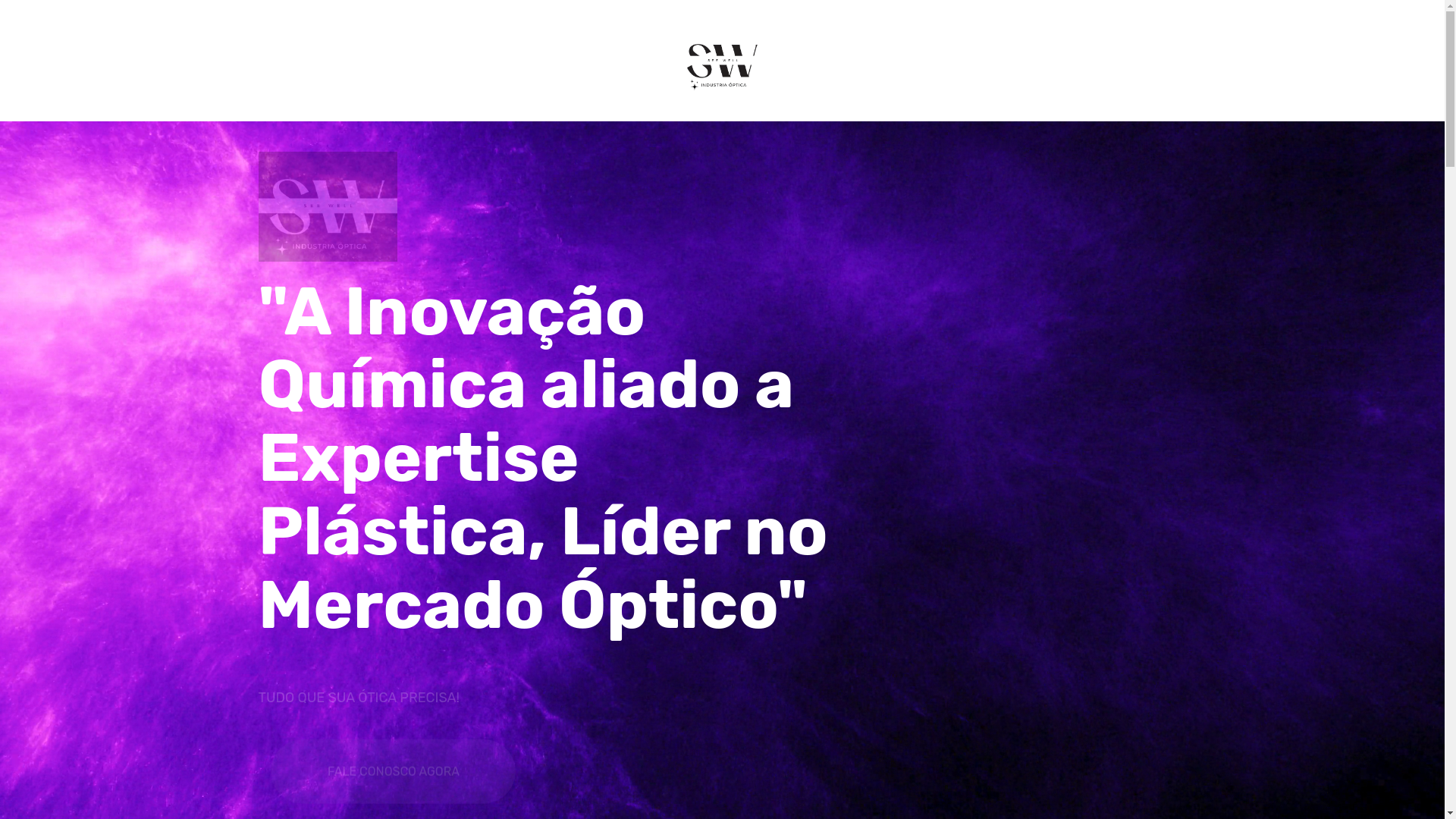 website screenshot of https://swindustriaoptica.com.br/