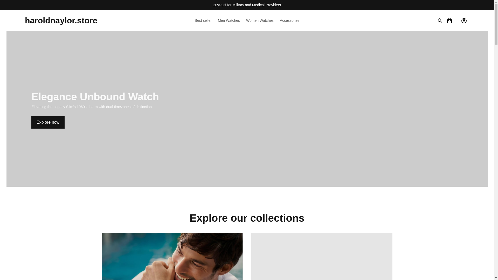 website screenshot of https://haroldnaylor.store/