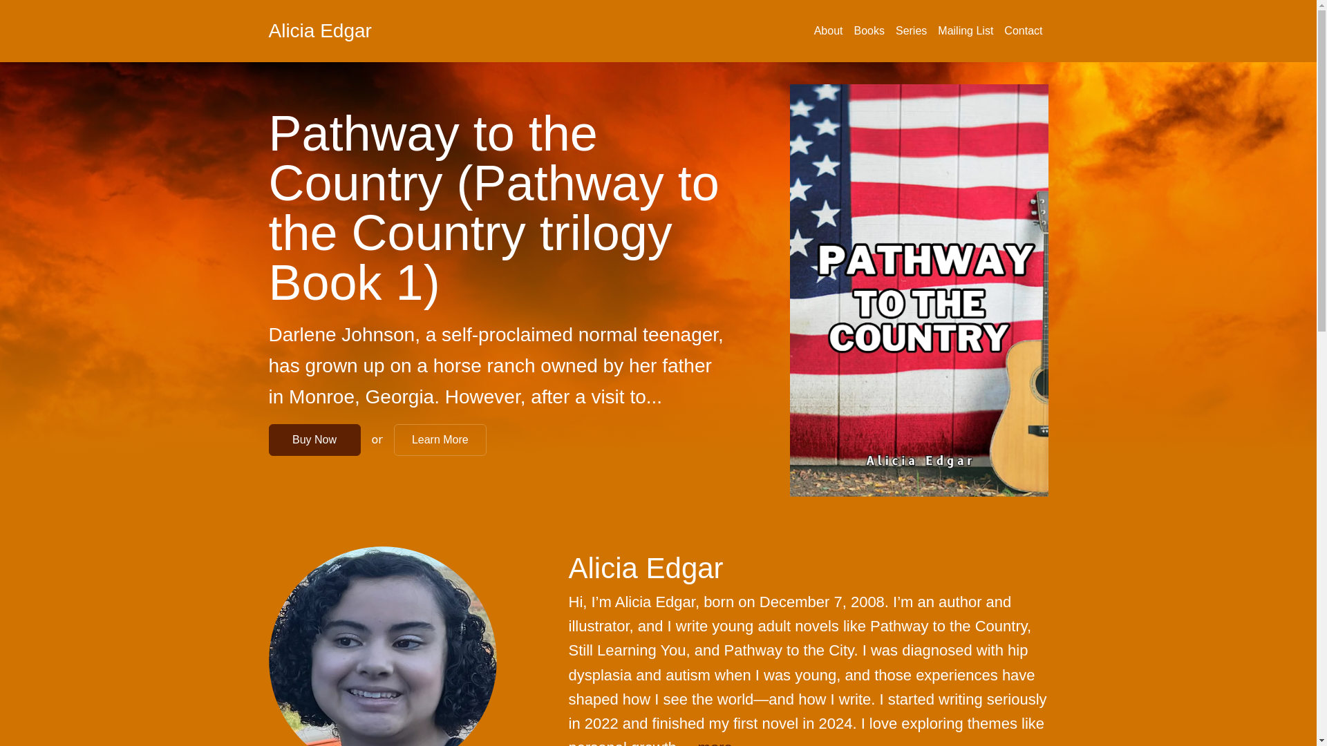 website screenshot of https://aliciaedgarbooks.com/