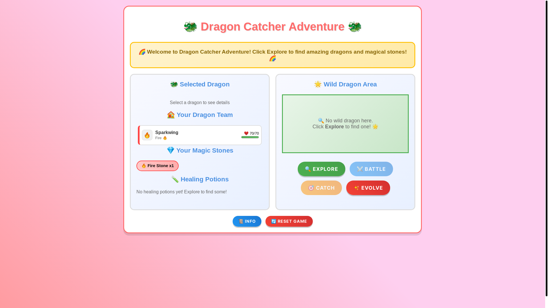 website screenshot of https://dragon-catcher-adventure.pages.dev/